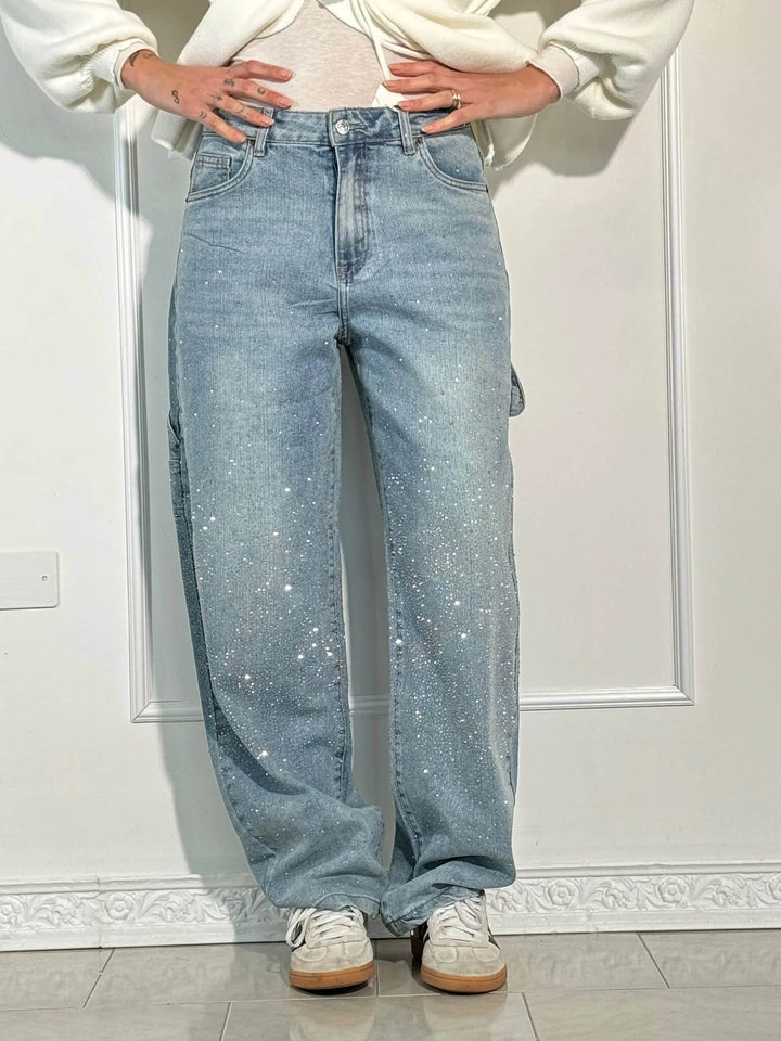 Violette™ High-Waisted Wide-Leg Pants with Buttoned Pockets