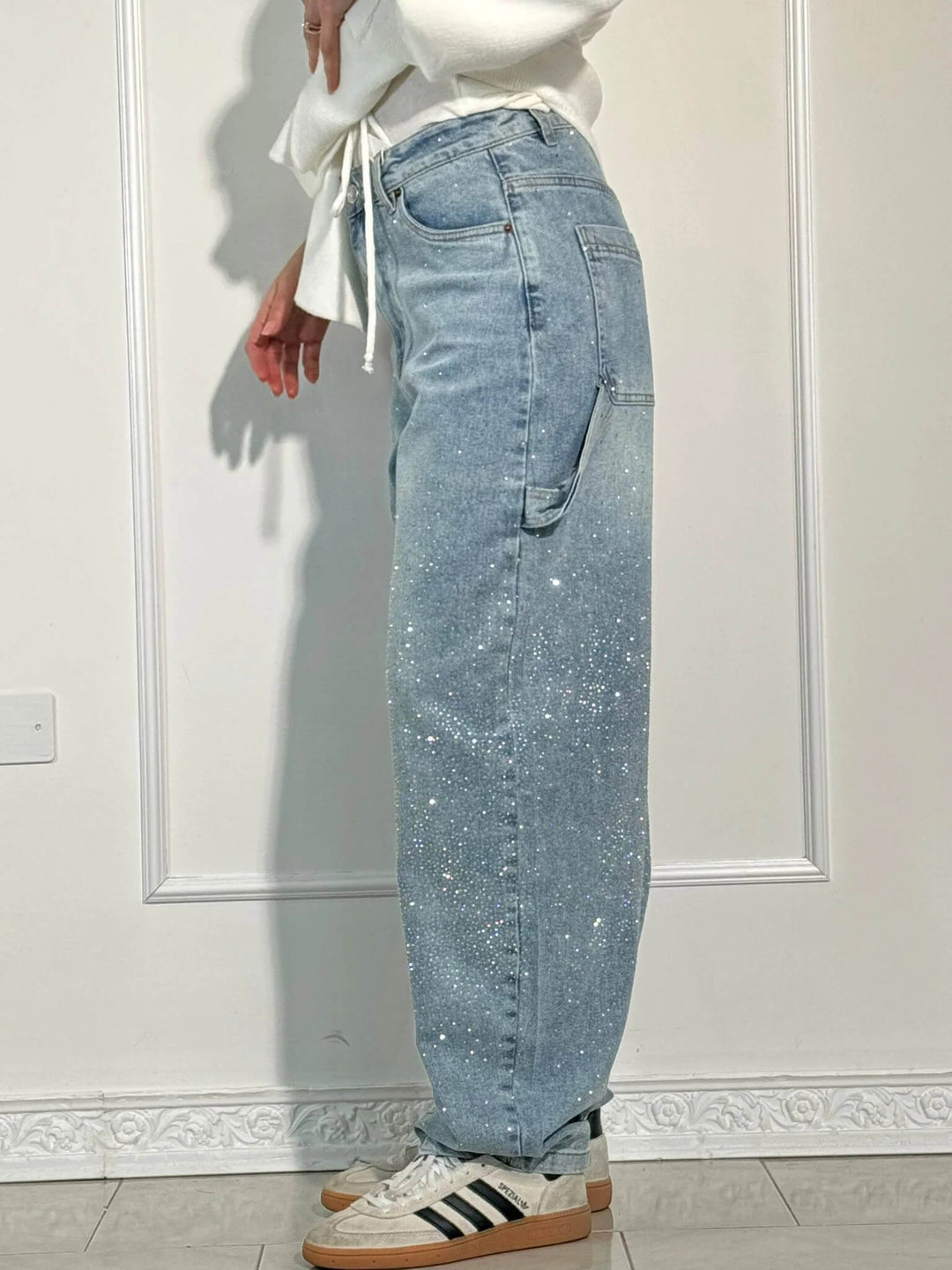 Violette™ High-Waisted Wide-Leg Pants with Buttoned Pockets