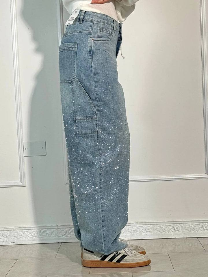 Violette™ High-Waisted Wide-Leg Pants with Buttoned Pockets