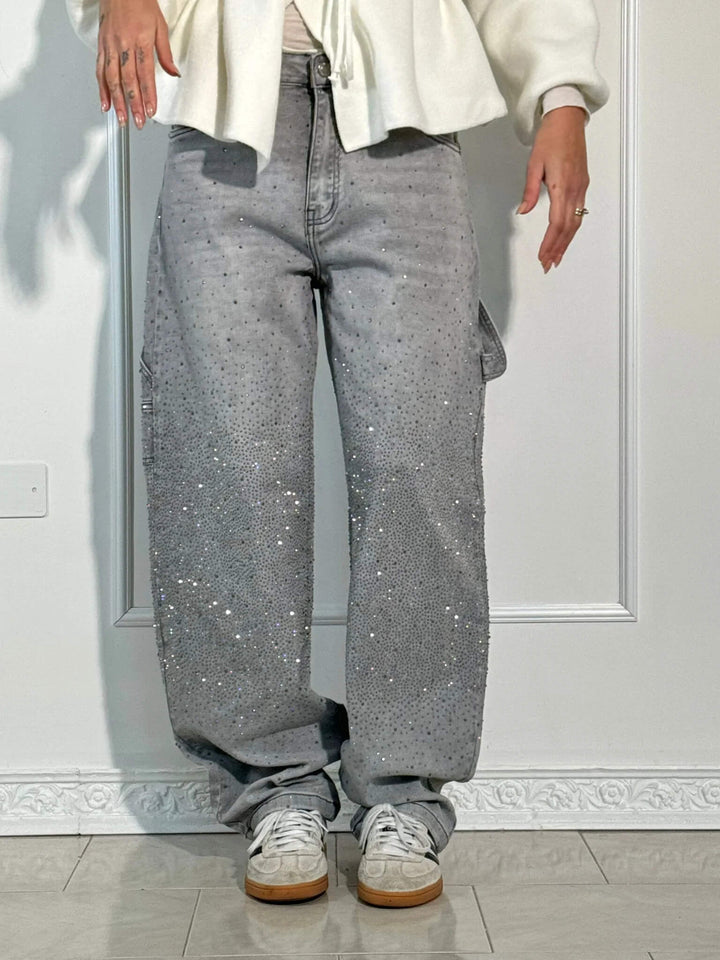 Violette™ High-Waisted Wide-Leg Pants with Buttoned Pockets